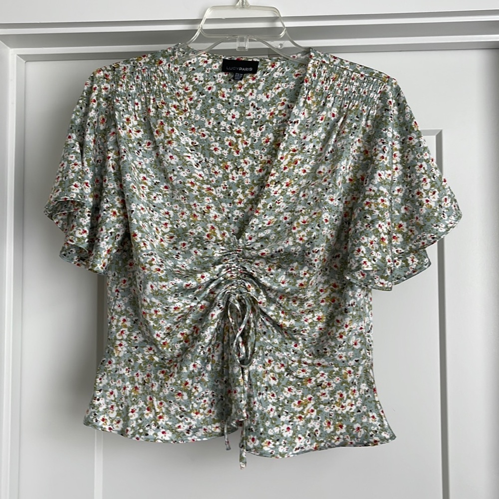 Lucy Paris Jac Floral Top - Green